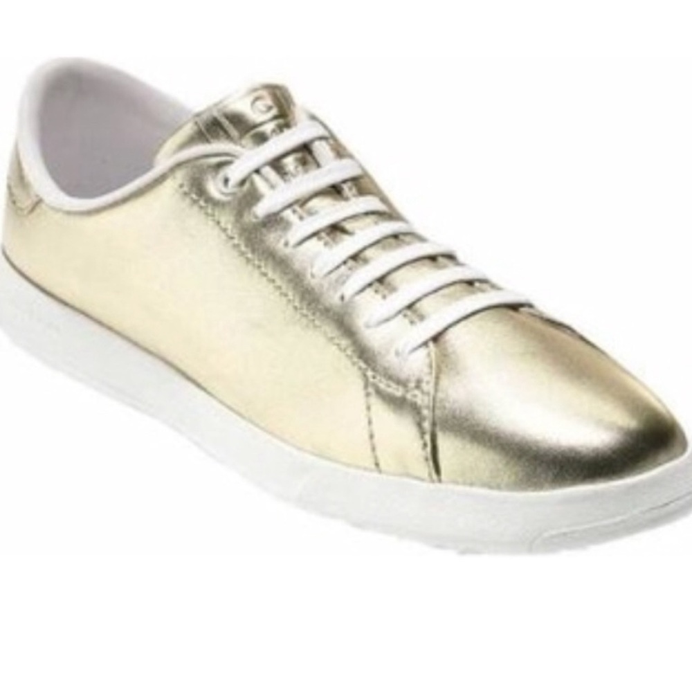 Cole Han Grandpro Gold Sneakers
